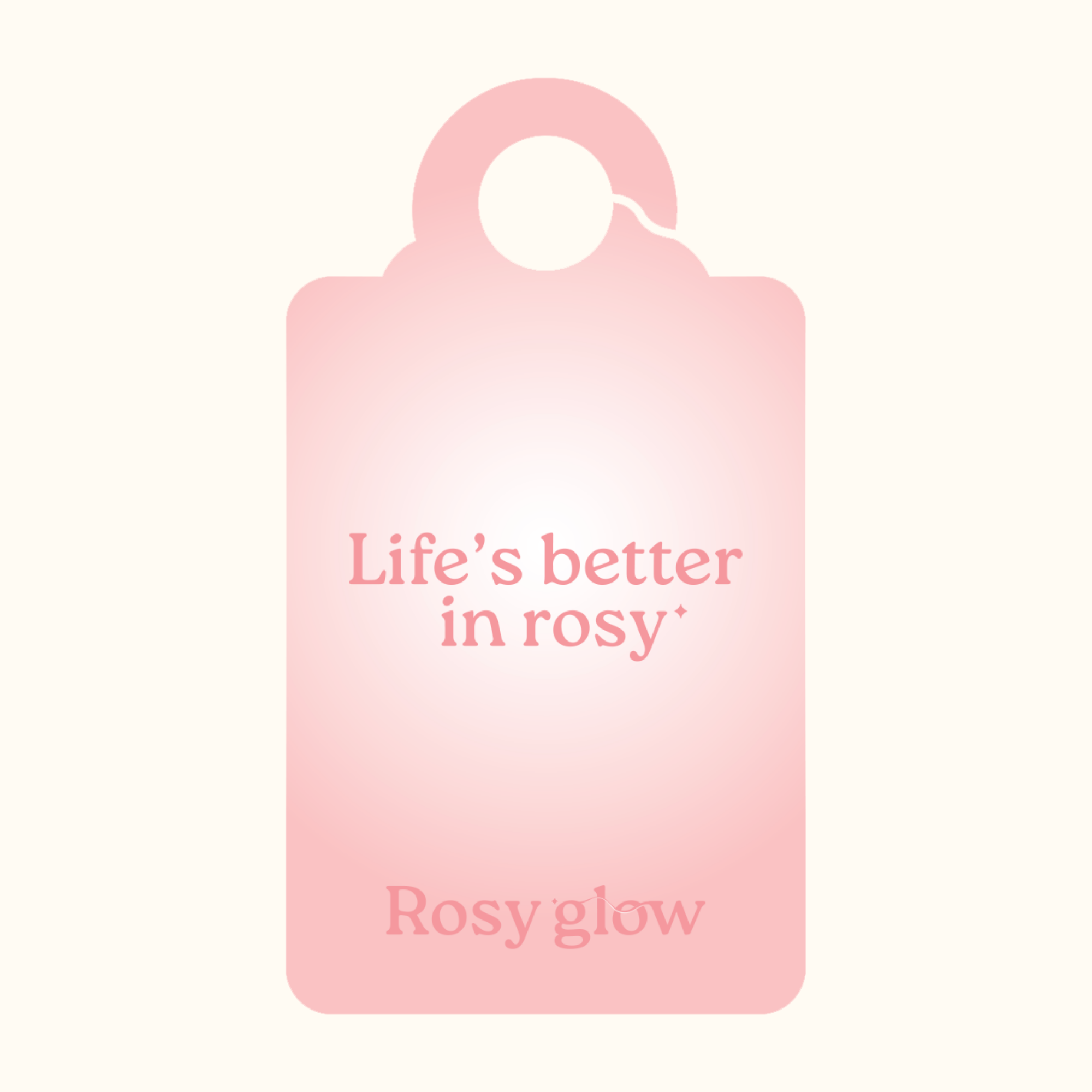 ROSY GLOW® Etikett